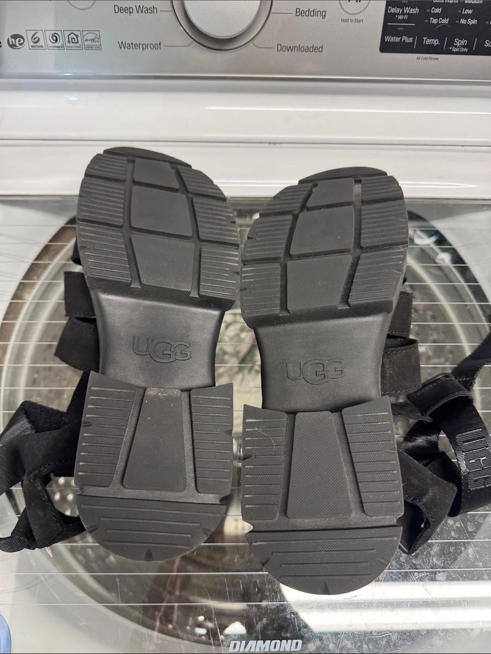 UGG Black Platform Sandals